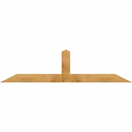 Ekena Millwork Portland Rough Sawn Timber Gable Bracket, Western Red Cedar, 96"W x 24"H x 6"D x 6"F, 6/12 Pitch GBW096X24X0606POR00RWR